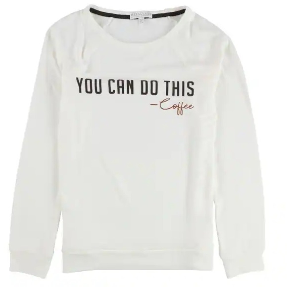 *NWT* P.J. Salvage ‘You Can Do This- Coffee’ Sweater